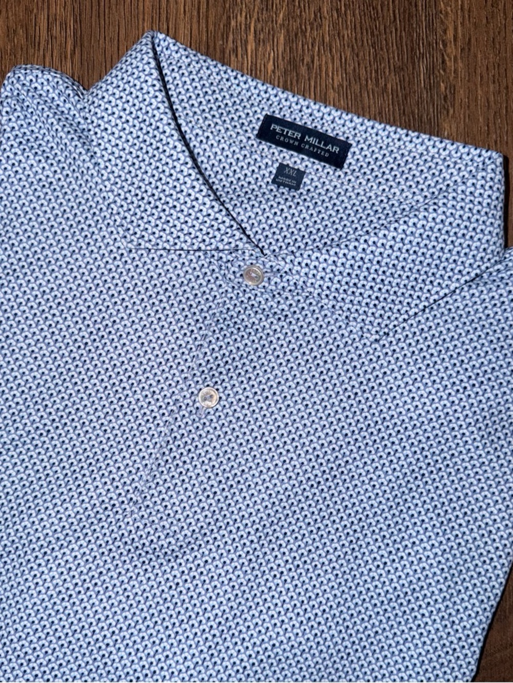 NWOT PETER MILLAR Blue MENS Crown Crafted Short-Sleeve Polo Size XXL